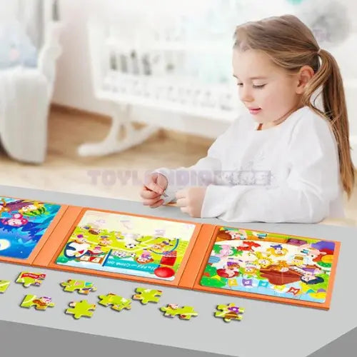 Criança Brincando com o Educa Puzzle da Toylandia Kid
