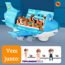 Avião Rosa Musical com Três Passageiros Sentados-  ToylandiaKids
