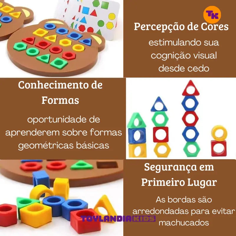 Benefícios do Jogo Geométrico Montessori da Toylandia Kids