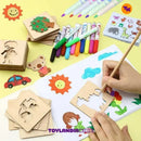Color Montessori de Madeira - Colorir e Desenhar de Maneira Prática