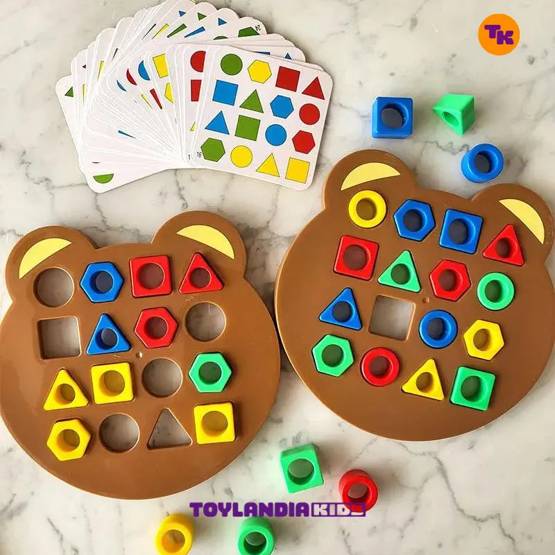 Jogo Geometrico Montessori Brinquedo da Toylandia Kids