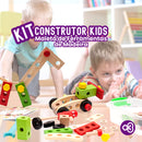 Kit Construtor de Ferramentas de Madeira
