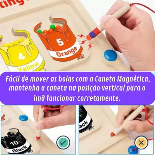 Labirinto Cognitivo Infantil Desafio Das Cores