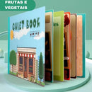 Livro interativo Montessori de Frutas e Vegetais