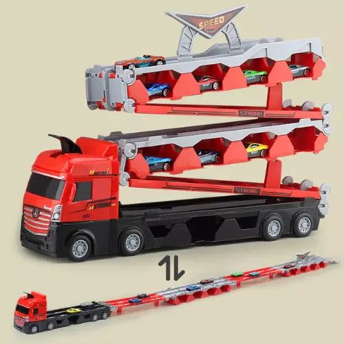 Brinquedo Mega Truck com Mais Seis CarrinhosA leatorios