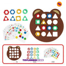 Modelo Solo Jogo Geometrico Montessori para Uma Pessoa Jogar