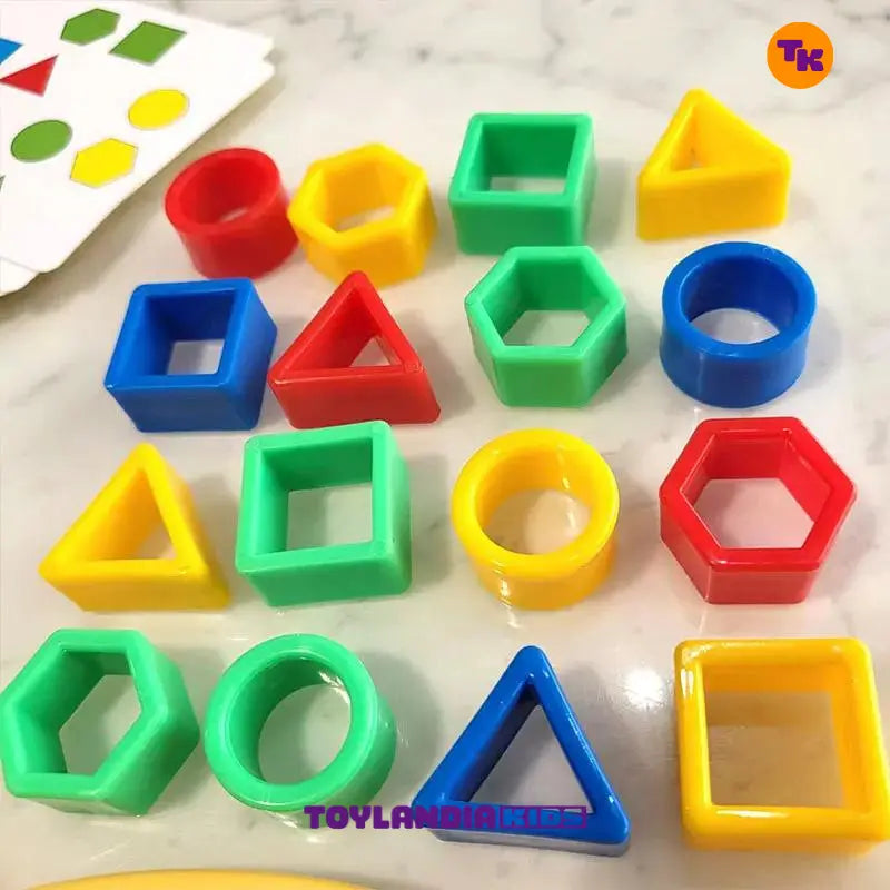 Peças do Jogo Geometrico Montessori Brinquedo da Toylandia Kids
