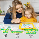 Prancheta Magnética de Criança com a Mamae e a Filha Brincando e Seus Benefícios