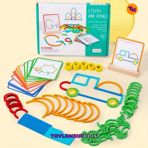 Quebra Cabeça Montessori da Toylandia Kids Brinquedo de Quebra Cabeça Educativo