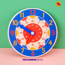 Relógio Montessori Aprender Brincando Horas Aprender Criança Brinca Sensorial Estimula - Toylandia Kids