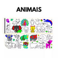Bobina Criativa Para Colorir Animais