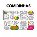 Bobina Criativa Para Colorir Comidinhas