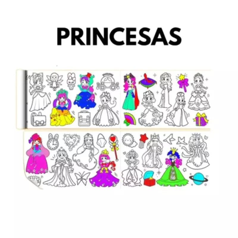 Bobina Criativa Para Colorir Avonts Princesas
