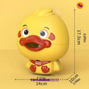 Tamanho do Pato que Solta Bolhas